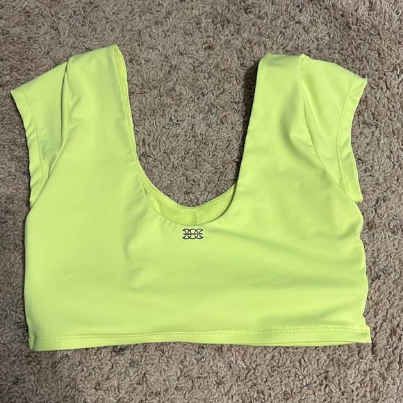East and West Co. Neon Yellow Crop Top - Picture 4 of 6